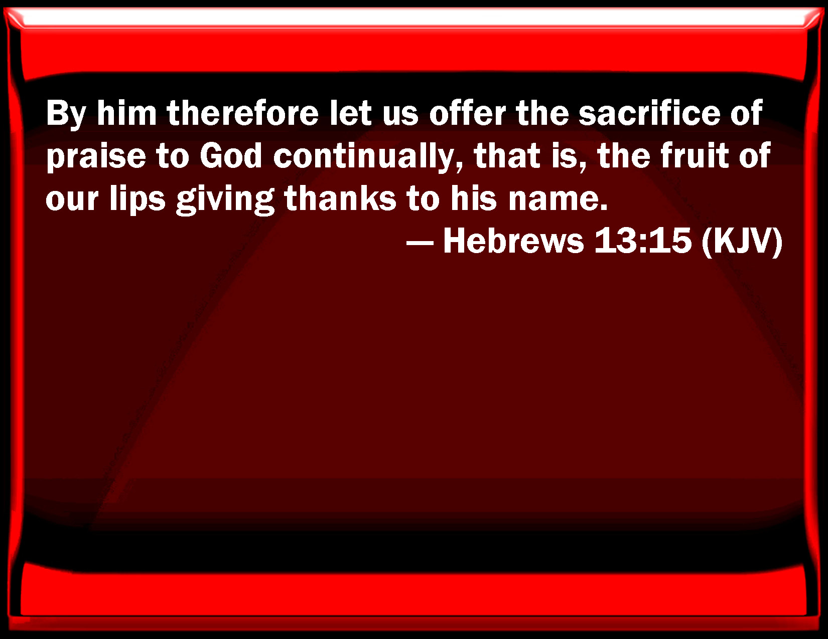 hebrews 13 15